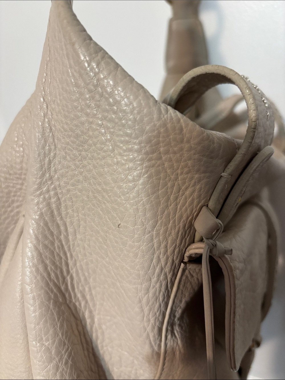 RADLEY LONDON Beige Leather Shoulder Bag with Ring Detail-Y2K Vintage - Picture 16 of 16